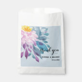 Elegante Rosa Lila Blau Dahlia Geschenktütchen (Vorderseite)