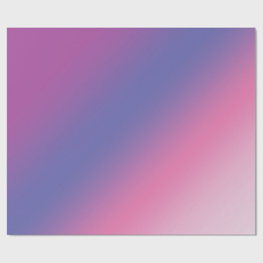 elegante rosa lila blaue ombre Steigung bunt Geschenkpapier (Flach)