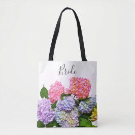 Elegante rosa lila bläuliche Blumenbouquet Bride Tasche