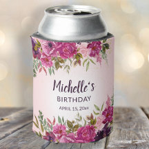 Elegante, rosa Lila Blumenfavoriten zum Geburtstag