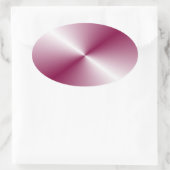 Elegante rosa Lila Farbvorlage Ovaler Aufkleber (Tasche)