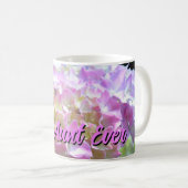 Elegante, rosa, lila Hydrangeas Blume Tante Kaffeetasse (VorderseiteRechts)