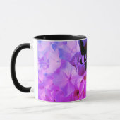 Elegante, rosa, lila Hydrangeas Tasse (Links)