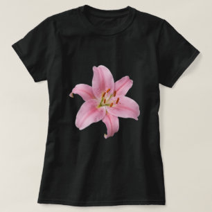 Elegante rosa Lilienblume T-Shirt