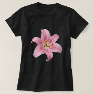 Elegante rosa Lilienblume T-Shirt