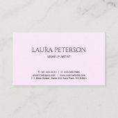 Elegante Rosa Lippen handgeschriebene Skriptkallig Treuekarte (Rückseite)