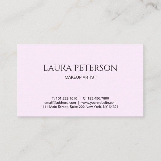 Elegante Rosa Lippen handgeschriebene Skriptkallig Treuekarte (Rückseite)