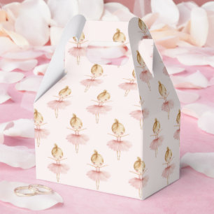 Elegante rosa Mädchen Ballerina Geburtstagsfeier Geschenkschachtel