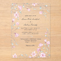 Elegante Rosa Magnolia Hochzeit der Blumen