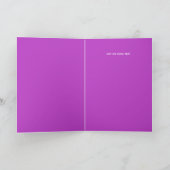 Elegante Rosa Marmor Gold Glitzer Happy Rentiremen Karte (Innenseite)