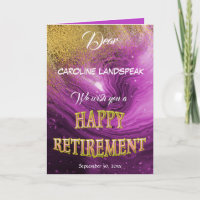 Elegante Rosa Marmor Gold Glitzer Happy Rentiremen