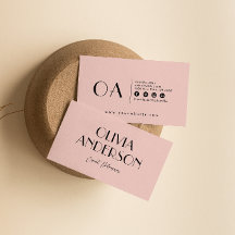 Elegante Rosa Minimalistisch Boho Chic Modern Girl