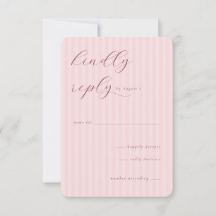 Elegante rosa minimalistische Einladungen