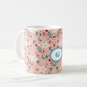 Elegante, rosa Muster Zuhause Kaffeetasse