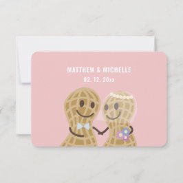 Elegante rosa Nuts über Niedliche Hochzeiten RSVP Karte