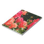 Elegante, rosa, orangefarbene Rose Notizblock (Rotiert)