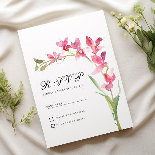 Elegante rosa orchid Blume Sommer UAWG Einladung