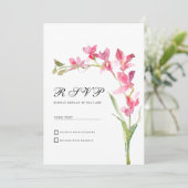 Elegante rosa orchid Blume Sommer UAWG Einladung (Stehend Vorderseite)