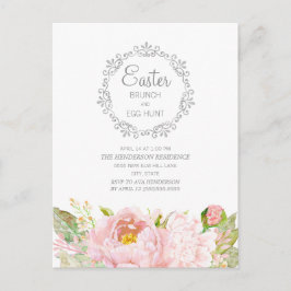 Elegante rosa Osterfeier Eistour Postkarte