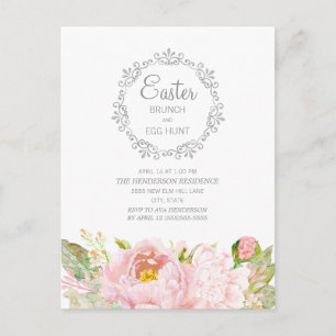 Elegante rosa Osterfeier Eistour Postkarte
