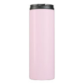 Elegante rosa Pastel Personalisiert Thermal Tumble Thermosbecher (Rückseite)