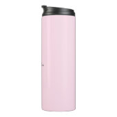 Elegante rosa Pastel Personalisiert Thermal Tumble Thermosbecher (Nach rechts gedreht)