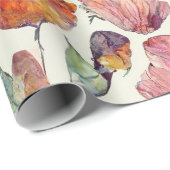 Elegante rosa Pastel Watercolor Wedding & Bridal Geschenkpapier (Rolleneckpunkt)