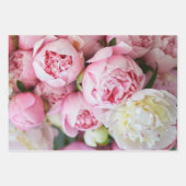 Elegante rosa Peonies Geschenkpapier Set (Vorderseite)