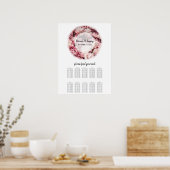 Elegante rosa Peonies Hochzeitstabelle Poster (Küche)