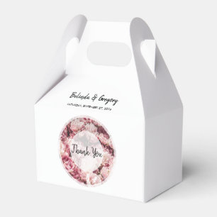 Elegante Rosa Peonies Wedding Geschenkschachtel