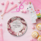 Elegante Rosa Peonies Wedding Pappteller (Party)