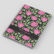 Elegante Rosa Peony Blume Personalisiert