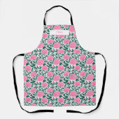 Elegante Rosa Peony Blume Personalisiert Schürze (Vorderseite)