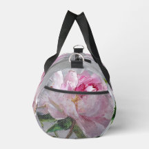 Elegante rosa Pfingstrose Dicke Impasto-Ölgemälde 