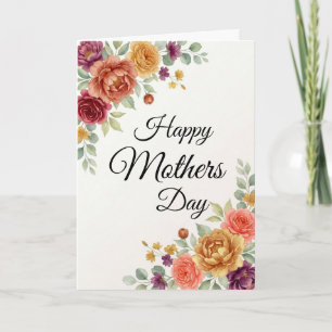 Elegante rosa Pfingstrosen Foto Muttertags-Feierta Karte