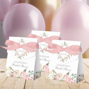 Elegante Rosa Pfingstrosen-Hochzeitsdusche Geschenkschachtel
