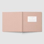 Elegante rosa Punkt-Einladung Gästebuch (Voll)