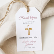 Elegante rosa religiöses Kreuz Mädchen Konfirmatio