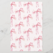 Elegante rosa Ribbon finden das Gast-Bingo-Spiel (Rückseite)