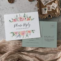 Elegante Rosa Rosa Auswahl UAWG Postkarte