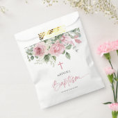 Elegante rosa Rose Blumentaufen Geschenktütchen (Versiegelt)