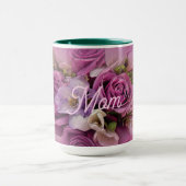 Elegante Rosa Rose Bouquet Tasse (Zentrum)