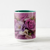 Elegante Rosa Rose Bouquet Tasse (Zentrum)