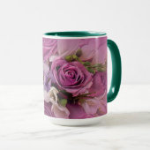 Elegante Rosa Rose Bouquet Tasse (VorderseiteRechts)