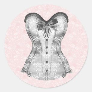 Elegante rosa Rose Corset Stickers