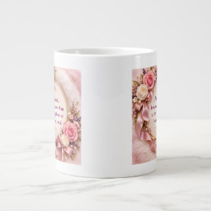 Elegante rosa Rose Eltern Dua Inspirierend  Jumbo-Tasse