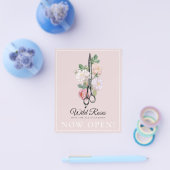 Elegante Rosa Rose Flyer (Einzeln)