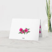 Elegante Rosa Rose Geburtstagsgrüße Karte (Rückseite)