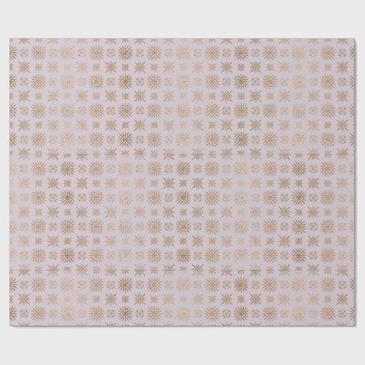 Elegante Rosa Rose Gold Fossilienmuseum Geschenkpapier (Flach)