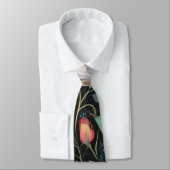 Elegante Rosa Rose Krawatte (Gebunden)